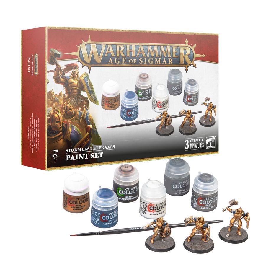 Games Workshop Warhammer Age of Sigmar Stormcast Eternals + Paint Set (2024 3rd Edition)