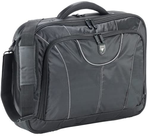 Falcon 17″ Large Laptop Business Briefcase Bag Black