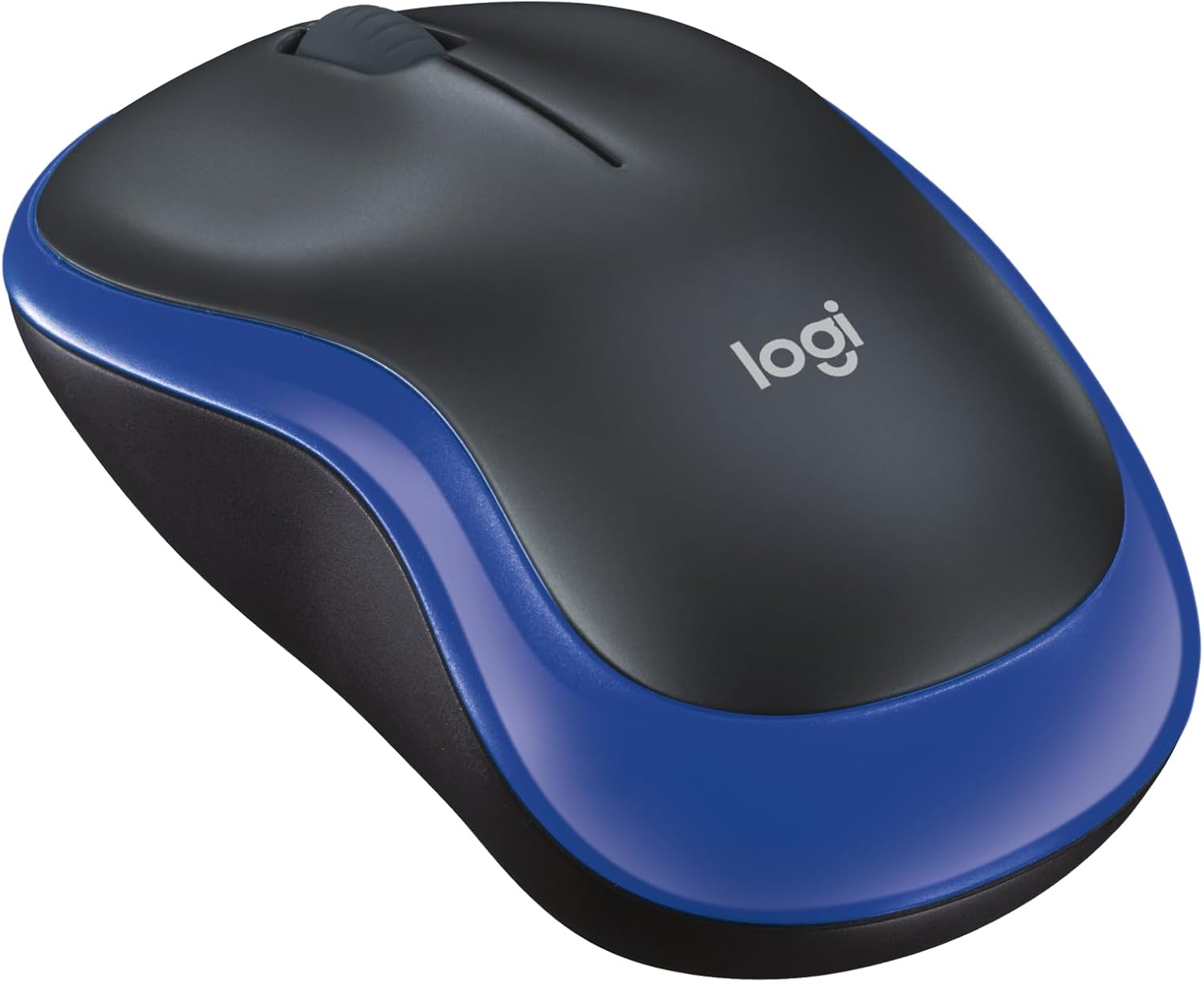 Logitech M185 Wireless Mouse, 2.4GHz with USB Mini Receiver, 12 Month Battery Life, 1000 DPI Optical Tracking, Ambidextrous, Compatible with PC, Mac, Laptop Blue