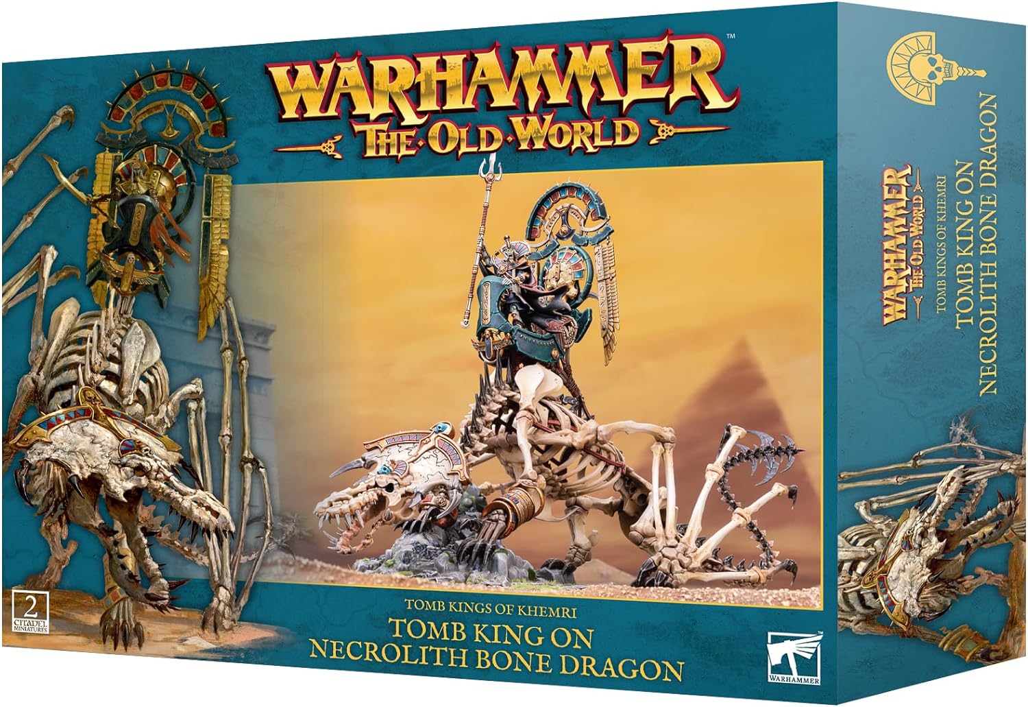 Games Workshop Warhammer The Old World: Tomb Kings of Khemri Tomb King/Liche Priest on Necrolith Bone Dragon