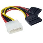 Molex to 2 Dual SATA Lead