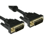 DVI D Cable 25 Pin (24+1 pin) Male to Male Lead 1.8m