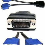 Dell DMS 59 to 2x VGA Monitor Splitter Cable