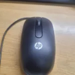 Genuine HP SM 2022 2 Button Ergonomic USB Optical Wired Mouse Black